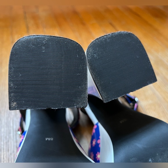 Delia’s by Dolls Kill Ditzy Delight platform heels blue floral women’s size US8 - Picture 11 of 16